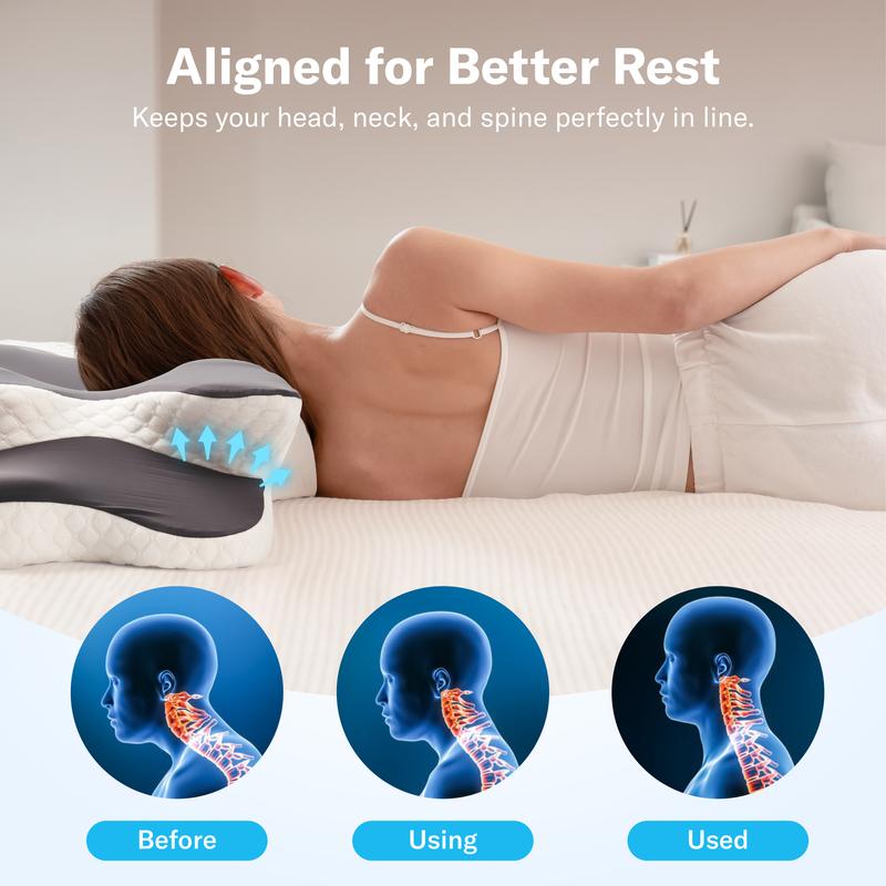 Ergonomic Cervical Memory Foam Pillow