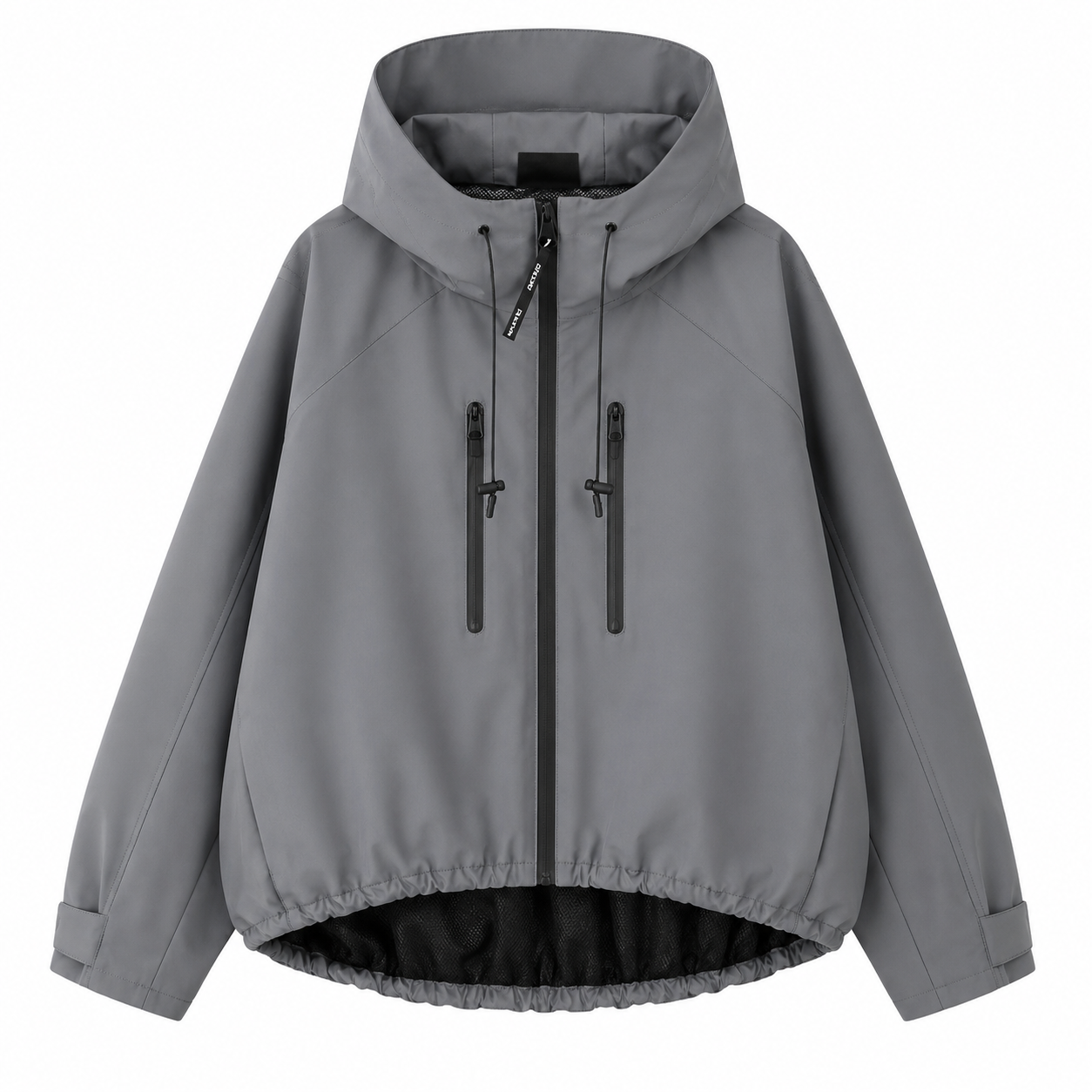 Short Oversized Rain Jacket — Waterproof & Stain Resistant