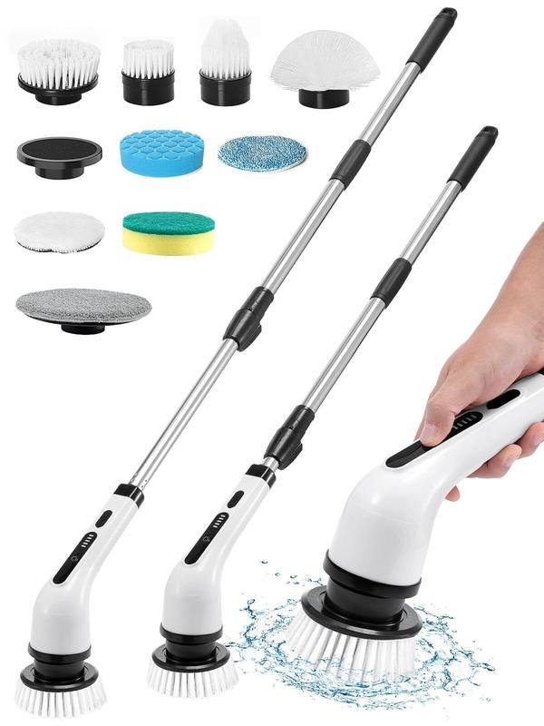 Cordless Electric Spin Scrubber – 9-in-1 Bathroom Cleaning Brush
