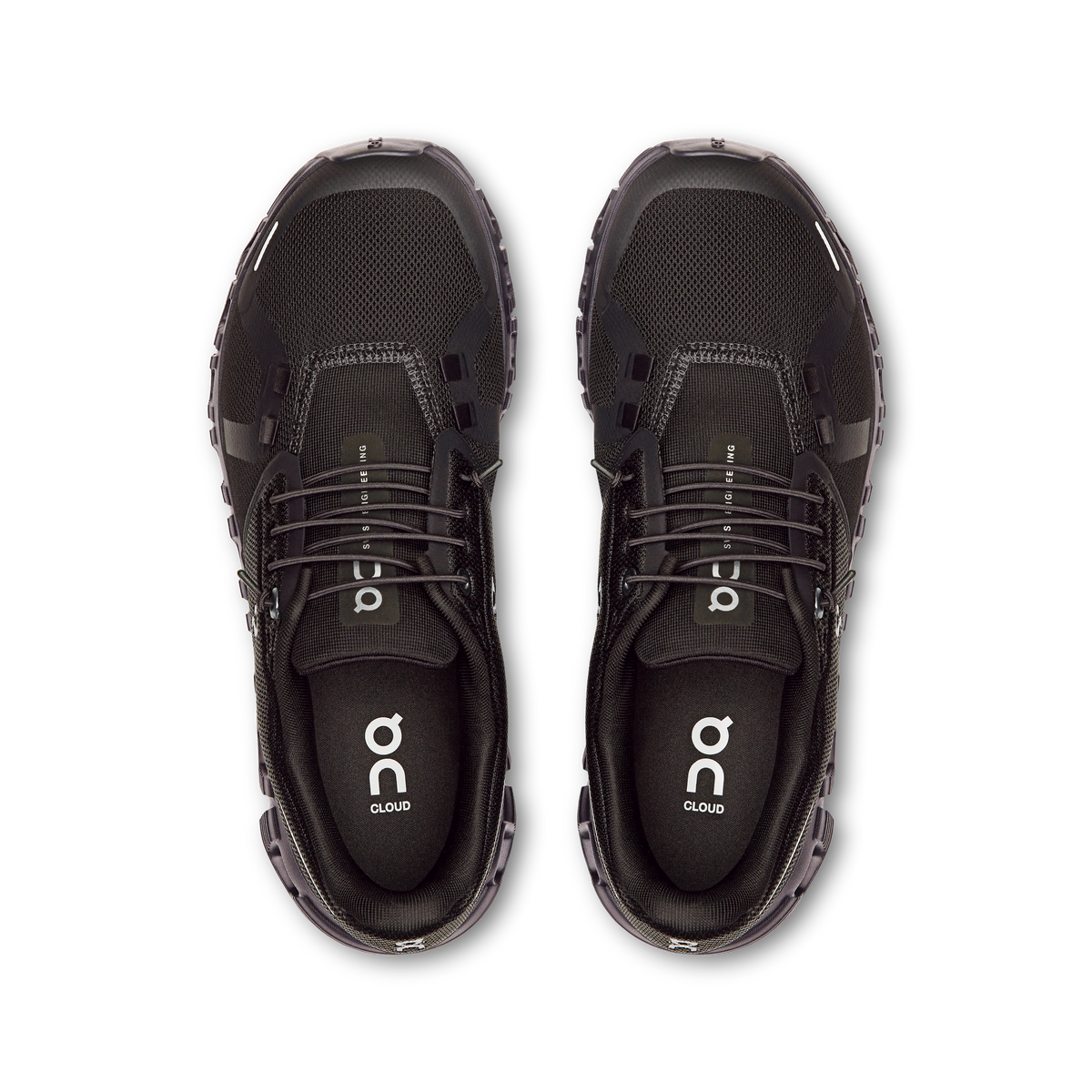 On Cloud 6 in Black / Black - view 2