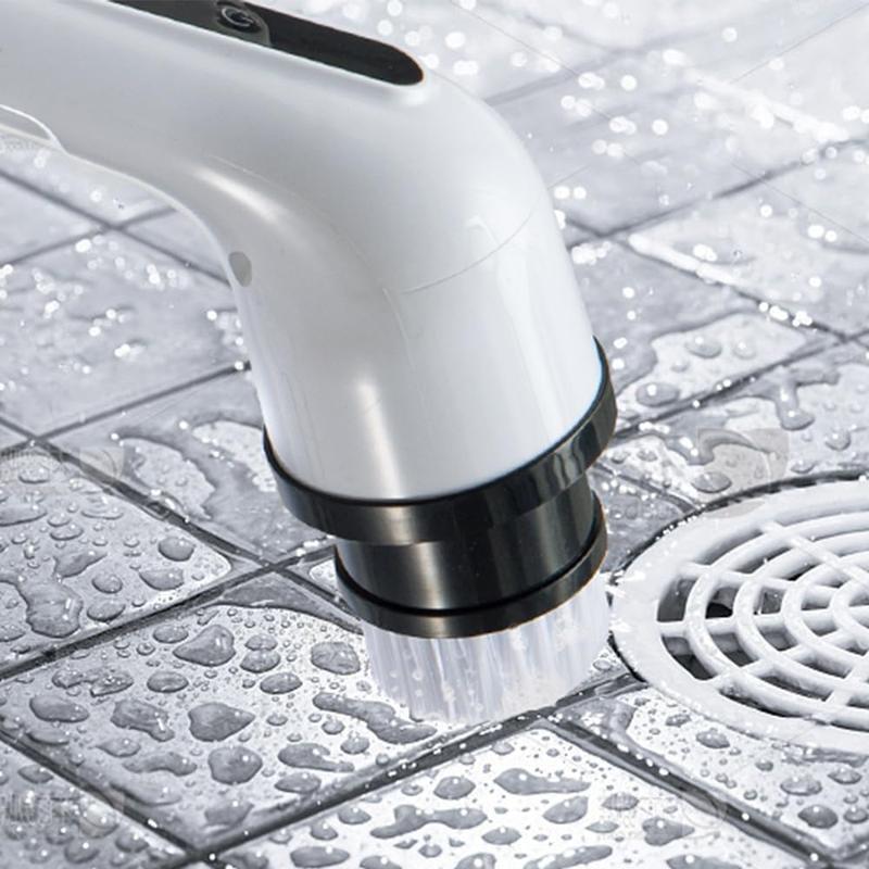 Cordless Electric Spin Scrubber – 9-in-1 Bathroom Cleaning Brush
