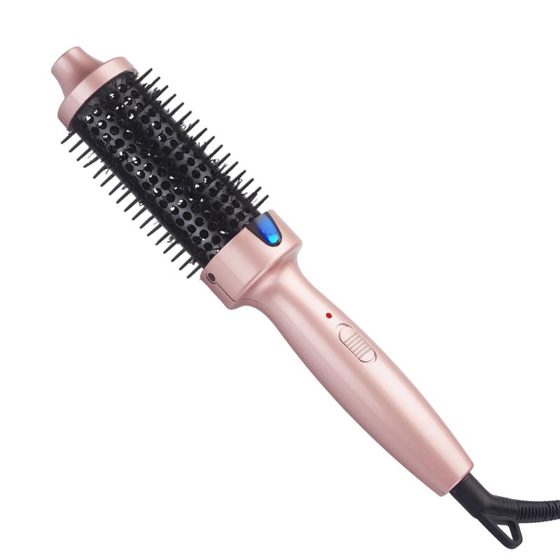 Negative Ion Fluffy Styling Brush — Volumising Hot Brush for Curls, Waves & Blowouts