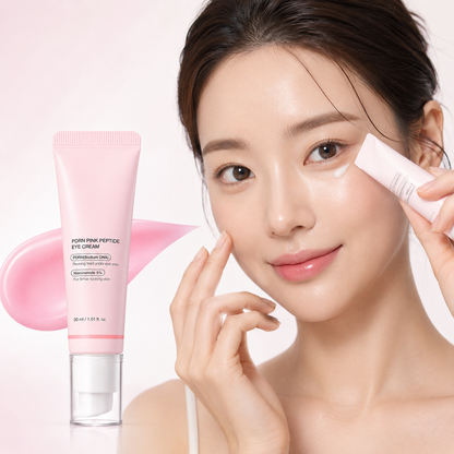 PDRN Pink Peptide Eye Cream — Niacinamide 5% + Retinol, Korean Skincare 30ml