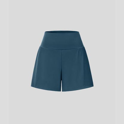 High-Waist Active Shorts with Pockets