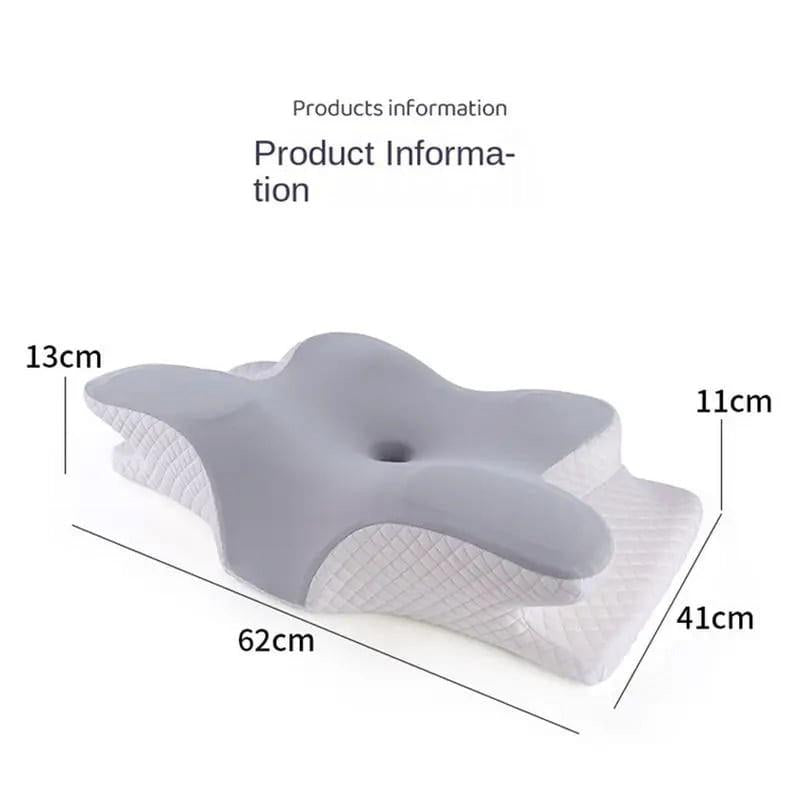 Ergonomic Contour Pillow – Memory Foam Neck Support for Better Sleep