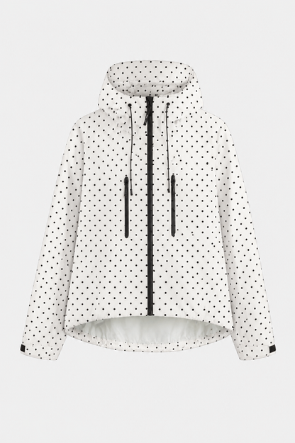 Oversized Bubble Hem Rain Jacket — Waterproof, Hooded & Lightweight | UK 8–22