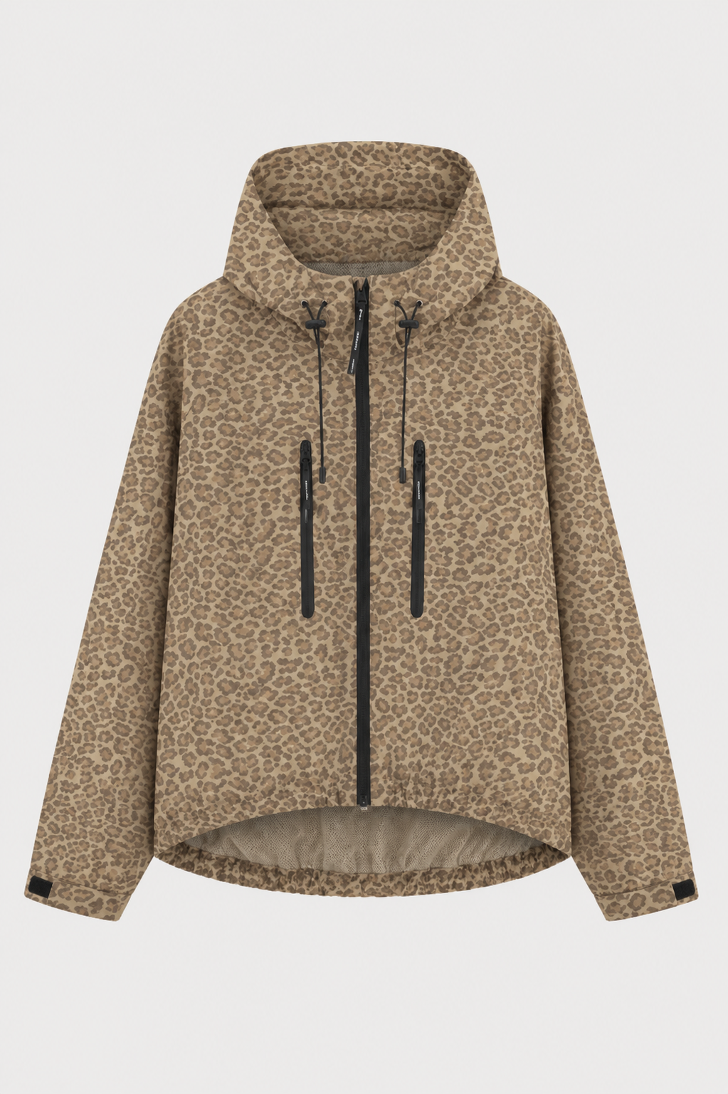 Oversized Bubble Hem Rain Jacket — Waterproof, Hooded & Lightweight | UK 8–22