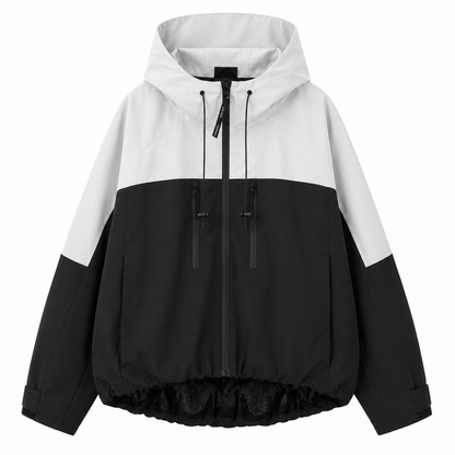Short Oversized Rain Jacket — Waterproof & Stain Resistant