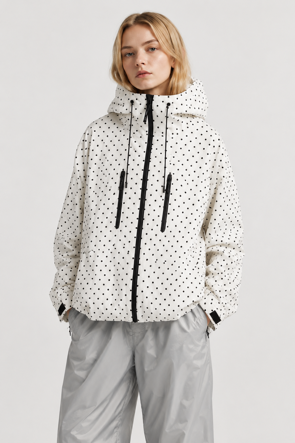 Oversized Bubble Hem Rain Jacket — Waterproof, Hooded & Lightweight | UK 8–22