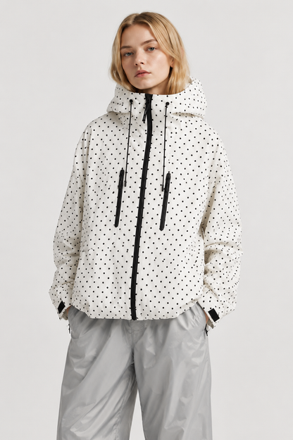 Oversized Bubble Hem Rain Jacket — Waterproof, Hooded & Lightweight | UK 8–22