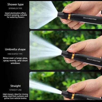 High-Pressure Water Gun Nozzle — Adjustable Spray for Car Washing, Garden & Home